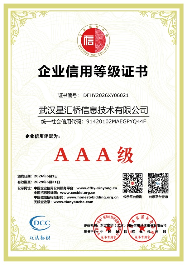 企业信用等级证书